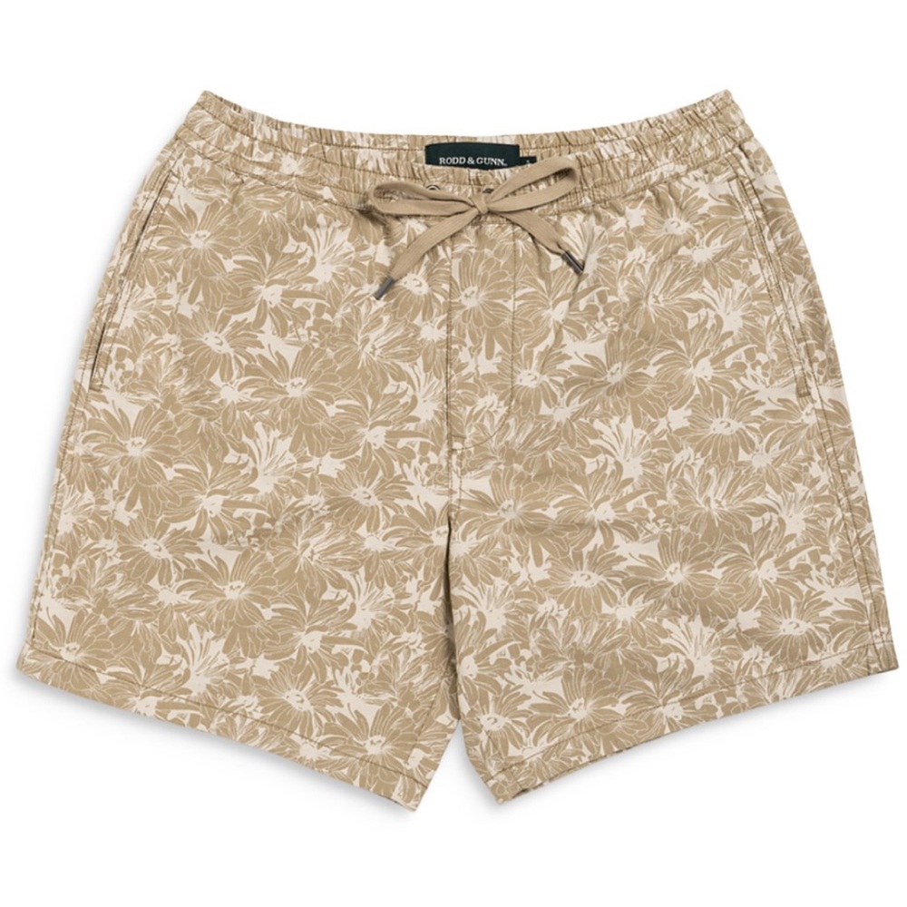 Rodd & Gunn Main Beach Relaxed Fit 7" Resort Shorts in Wheat